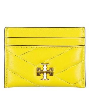 Tory Burch Simple Solid Colour Card Holder - Yellow