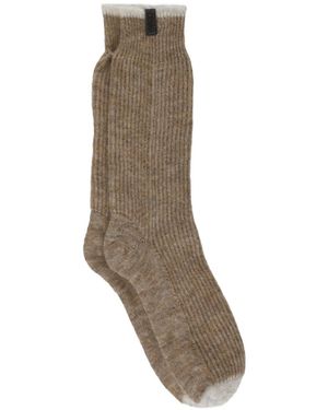 Brunello Cucinelli Ribbed Socks - Multicolour