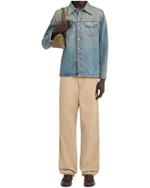 MM6 by Maison Margiela Denim Trucker Jacket - Blue