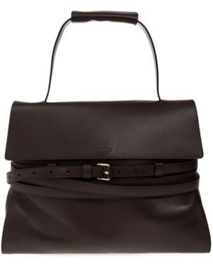 Moschino Buckle Shoulder Bag - Black