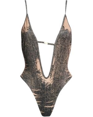 DIESEL Multicolor One-Piece Swimsuits - White