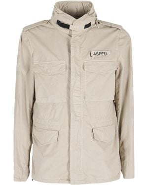Aspesi Zipper Casual Jacket - Natural