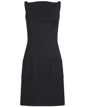 Patou Pockets Mini Dress - Black