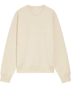 Saint Laurent Round-Neck Sweatshirt - Natural