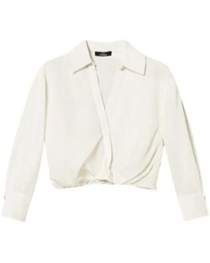 Twinset Wrap-Effect Shirt - White