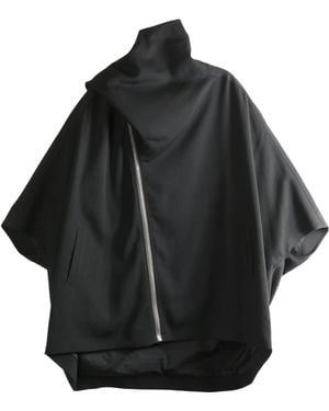 Rick Owens Zip Funnel-Neck Jacket - Black