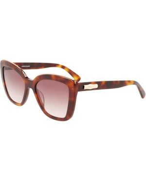 Longchamp Lo692S Geometric-Frame Sunglasses - Pink