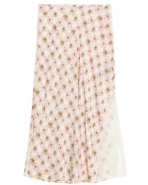 Zadig & Voltaire Jayla Laced Midi Skirt - Natural