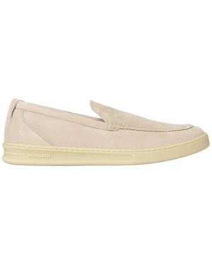 Woolrich Suede Slip-On Trainers - Natural