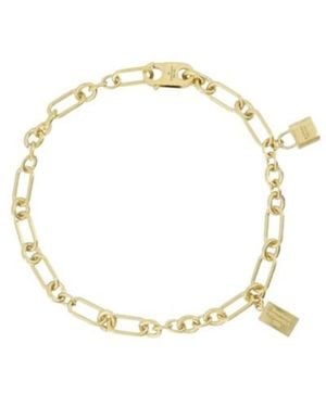 Acne Studios Padlock Chain Necklace - Metallic