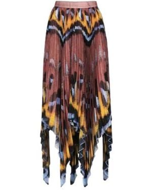 Altuzarra Isobel High-Rise Printed Maxi Skirt - Red