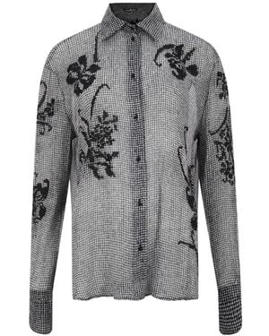 Ermanno Scervino Long Sleeve Shirt - Grey