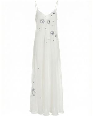 Ermanno Scervino Embroidered Maxi Dress - White