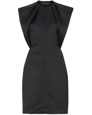 Proenza Schouler Ruched Crewneck Mini Dress - Black
