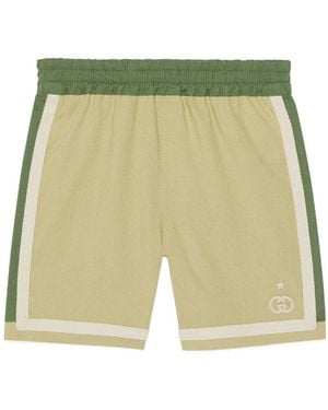 Gucci Beaded-Gg Bermuda Shorts - Green