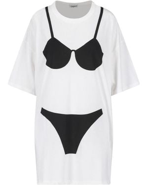 VAQUERA Trompe L'Oeil Tall T-Shirt - White