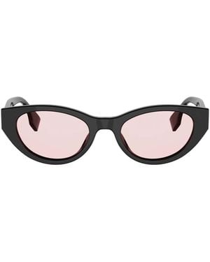Fendi Eyewear Cat-Eye Frame Sunglasses - White