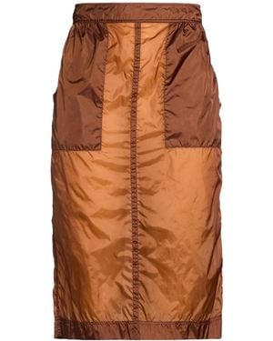 Saint Laurent Simple Pencil Skirt - Brown