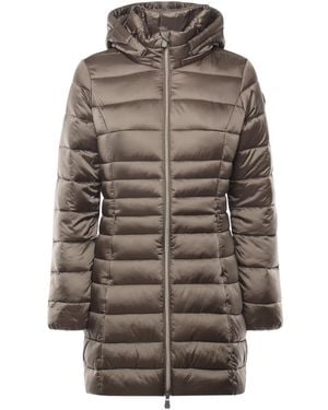 Save The Duck Hooded Zip-Up Jacket - Gray
