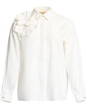 Elie Saab Poplin Shirt - White
