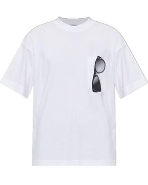 Moschino Crew Neck Sleeveless T-Shirt - White