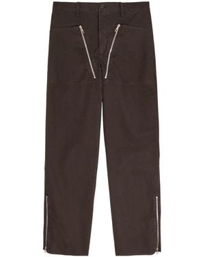 Dries Van Noten Straight-Leg Pants - Brown