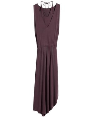 Lemaire Ruched Sleeveless Dresses - Purple