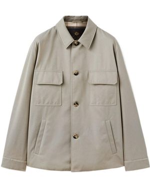 Loro Piana Long-Sleeved Jacket Shirt - Grey