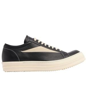 Rick Owens Leather Sneakers - Black