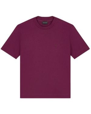 Emporio Armani Short-Sleeved T-Shirt - Purple