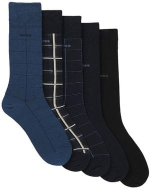 BOSS Comfortable Cotton Socks - Blue