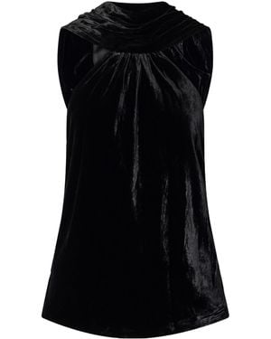 Jonathan Simkhai Scarlett Velvet Top - Black