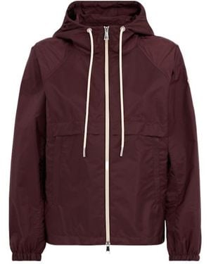 Moncler Coquelicot Hooded Nylon Casual Jacket - Purple
