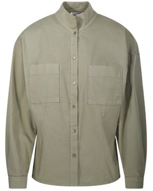 forte_forte Button-Down Shirt - Green