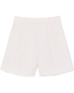 SIR. Belt Loop Shorts - White