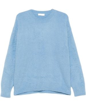 Roberto Collina Oversized Crew Neck Knit Jumper - Blue
