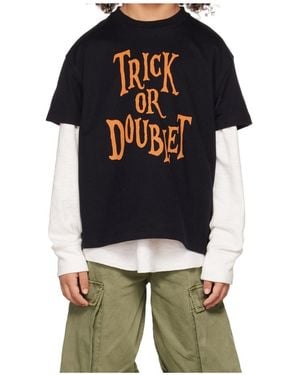 Doublet Trick Or Crew Neck Short Sleeve T-Shirt - Gray