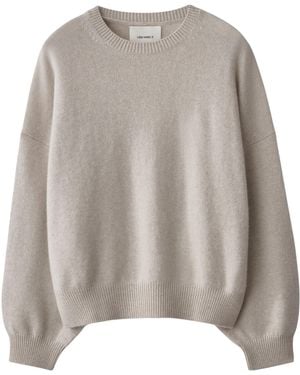 Lisa Yang Cashmere Crew-Neck Sweater - Gray