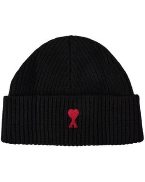 Ami Paris Ami Adc Beanie 64 - Black