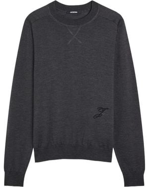 Jacquemus Le Sweater Merino Wool-Blend Sweater - Gray