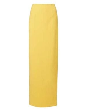 Carolina Herrera Wool-Blend Maxi Skirt - Yellow