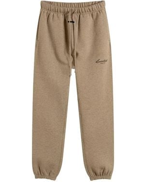 Fear Of God Logo-Print Track Trousers - Natural