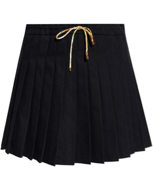 スカート VERSACE Woman Skirt Black 10134071A09561 1B000 Versace Jeans Couture logo-waistband Midi Skirt | Black