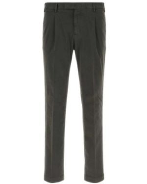 Pt Pantaloni Casual Trousers With Belt Loops - Grey