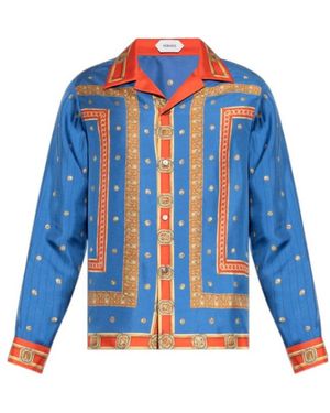 Versace Pattern-Printed Shirt - Blue