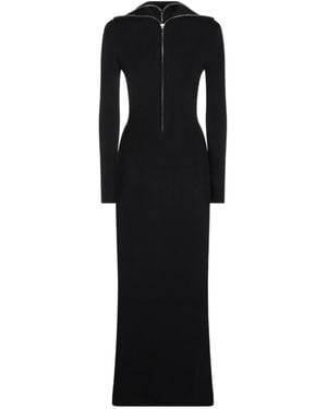 Balenciaga Long-Sleeved Dress - Black
