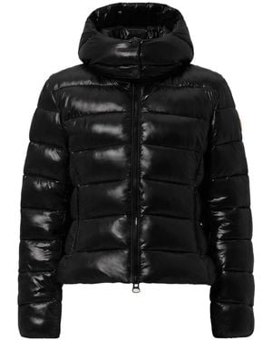 Save The Duck Long-Sleeved Hooded Jacket - Black