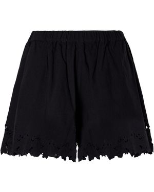 Sea Linen-Blend Shorts - Black