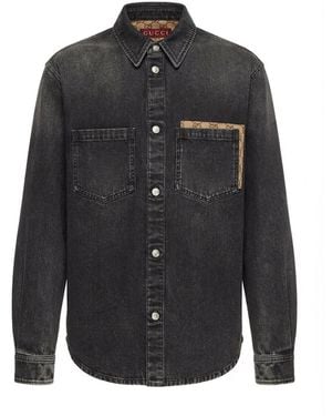 Gucci Washed Denim Shirt - Black