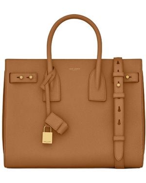 Saint Laurent Small Sac De Jour - Brown